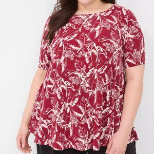 Lane Bryant Swing Boatneck Top Tunic Size 14/16
